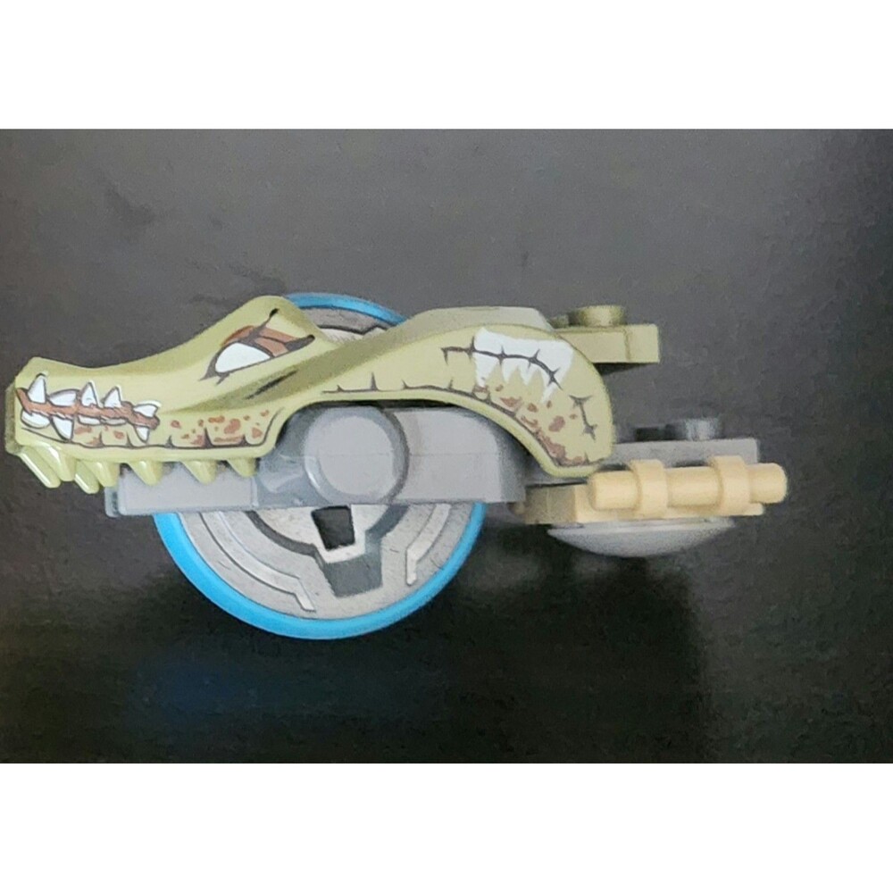 1x Lego Chima Flywheel 2x8 Wheel Green Crocodile Blue wheel 6024901